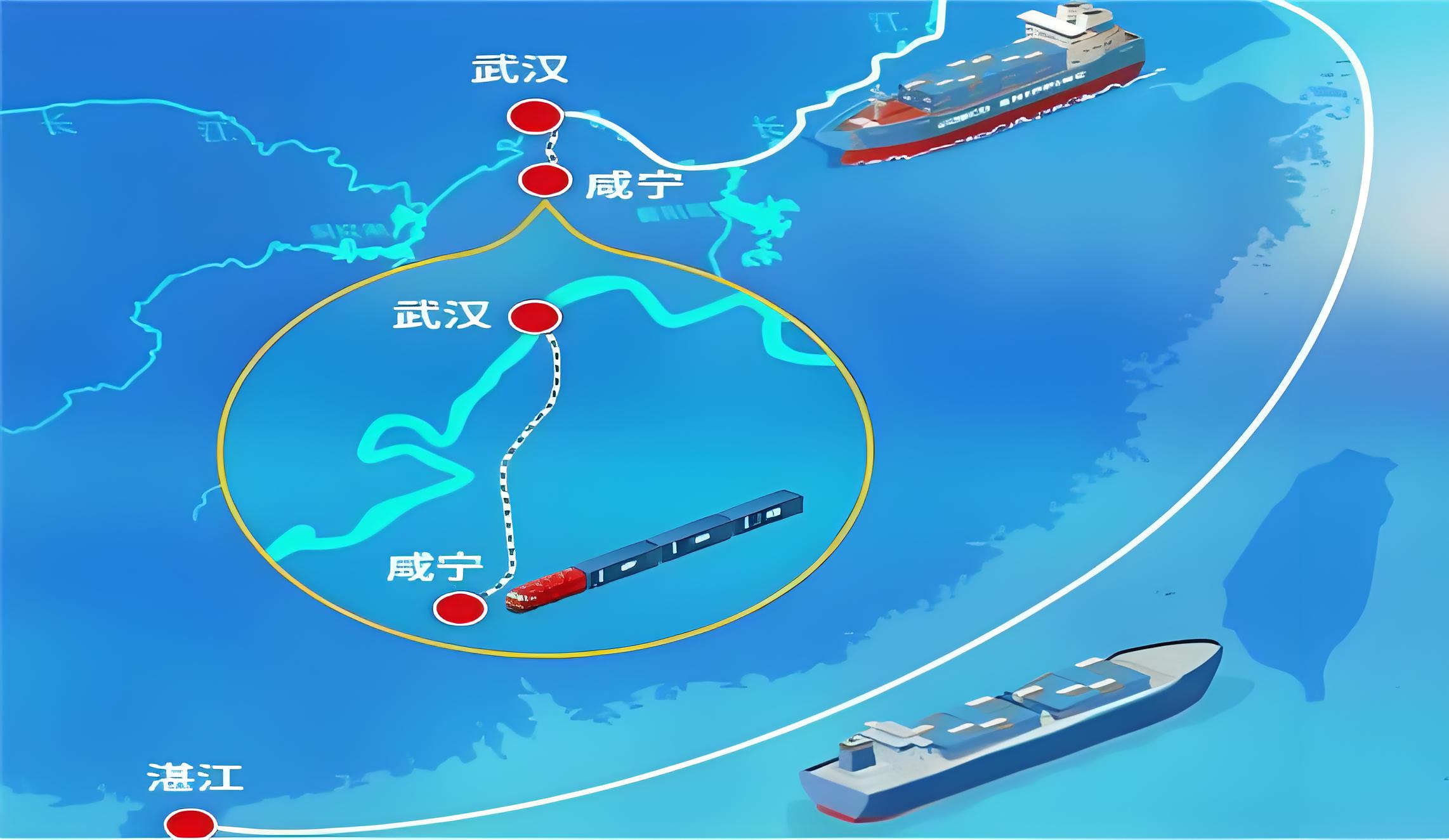 昌都到咸宁集装箱海铁联运顺利启动